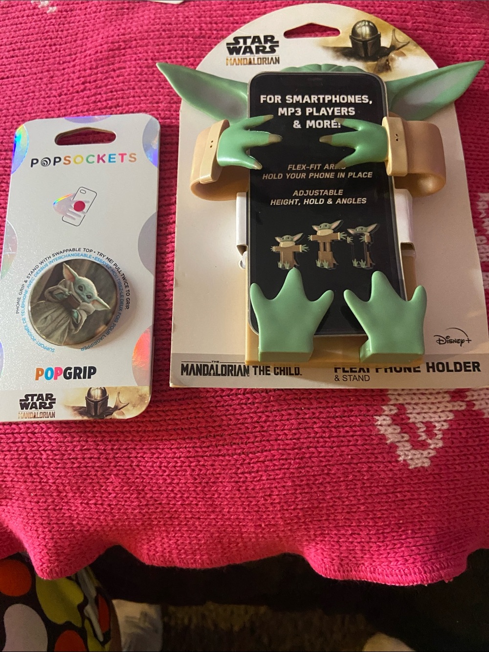 Cell phone accessories - PopGrip and phone holder